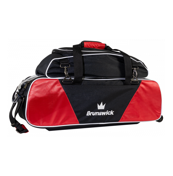 BRUNSWICK ECLIPSE TRIPLE TOTE RED WITH SHOE BAG