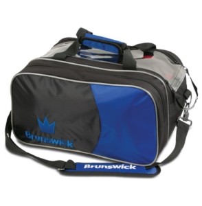 BRUNSWICK TOURNAMENT DOUBLE TOTE ROYAL WITH POUCH