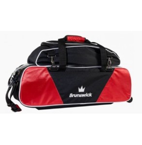 BRUNSWICK ECLIPSE TRIPLE TOTE RED WITH SHOE BAG