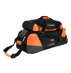 PROBOWL DELUXE 3-BALL TOTE DLX W/ SHOE BAG BLK/CARBON ORANGE