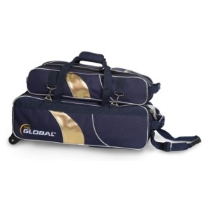 900 GLOBAL 3-BALL DELUXE AIRLINE ROLLER BLUE/GOLD